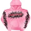 Brainwashed Without Brain Pink Hoodie