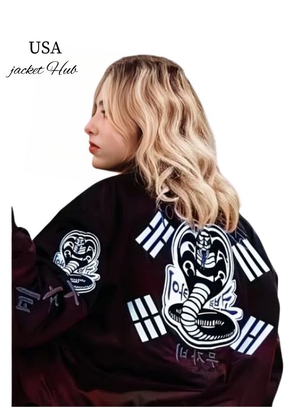 Cobra Kai Black Bomber Jacket