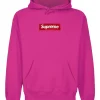 Supreme Box Logo Pink Hoodie