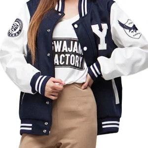 Yonsei University Varsity Black and White Jacket