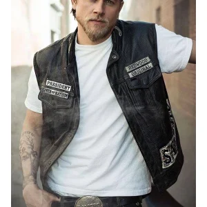 Charlie Hunnam SOA Sons of Anarchy Leather Vest Sale