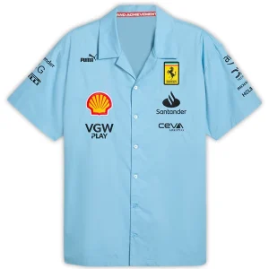 Ferrari Racing Blue Miami Grand Prix Shirt Sale