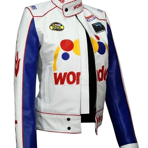 Ricky Bobby Wonder Bread White and Blue Jacket