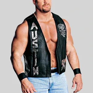 WWE Stone Cold Steve Austin 3.16 Skull Leather Vest