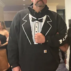 John Fetterman Tuxedo Black Hoodie