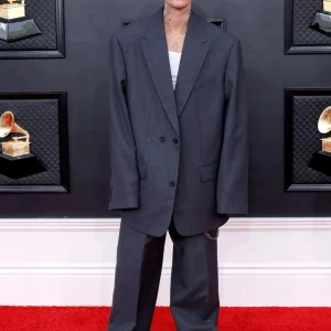 Justin Bieber Grammys 2022 Oversized Suit