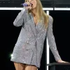 Taylor Swift Eras Tour Silver Blazer