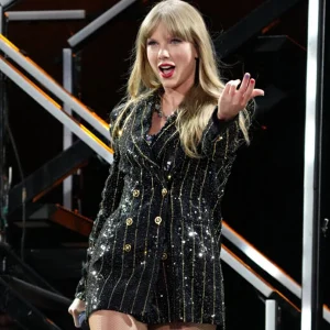 The Eras Tour Taylor Swift Black Sequin Blazer Sale
