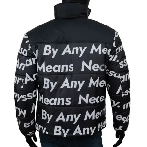Goku Drip Puffer Black Jacket