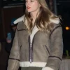 Buy Now NYC Taylor Swift Brown Shearling Leather Jacket