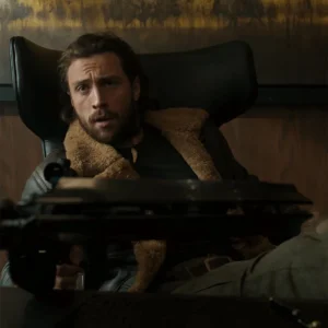 Kraven the Hunter Aaron Taylor Brown Shearling Jacket