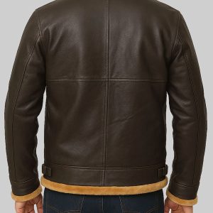 Kraven the Hunter Aaron Taylor Brown Shearling Jacket