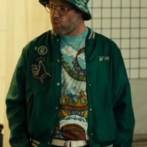 Seth Rogen Platonic 2023 Green Varsity Jacket