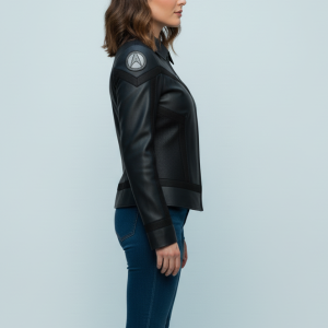 Star Trek Strange New Worlds Grey Leather Jacket