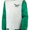 Philadelphia Eagles Starter Green and White Jacket