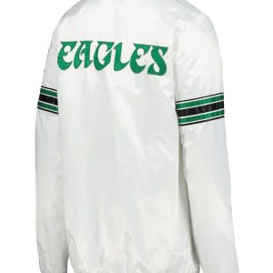 Trendy Philadelphia Eagles Green Striped Team Jacket