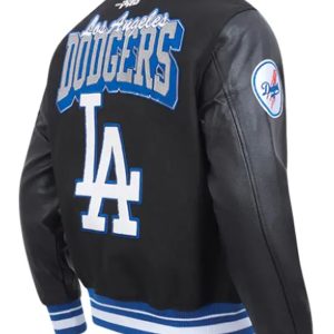 LA Dodgers Black Varsity Jacket for Men