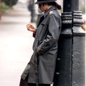 Classic Michael Jackson Signature Black Long Trench Coat