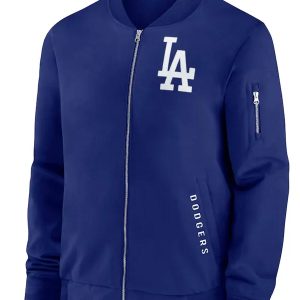Dodgers Dugout Royal Bomber Jacket