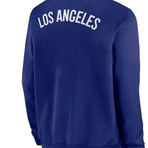Classic Royal Blue LA Dodgers Dugout Baseball Bomber Jacket
