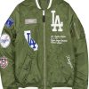 LA Dodgers Green Bomber Jacket