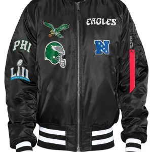 Philadelphia Eagles Kevin Hart Black Bomber Jacket