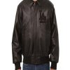 Dodgers Black Leather Jacket