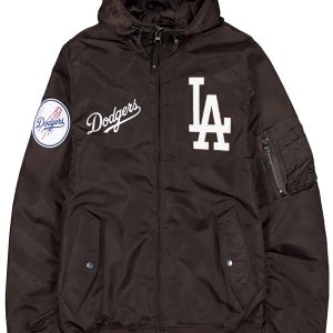 LA Dodgers Brown Bomber Jacket