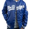 National LA Dodgers Satin Bomber Jacket