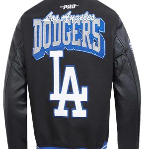 Authentic LA Dodgers Varsity Jacket with Team Badge