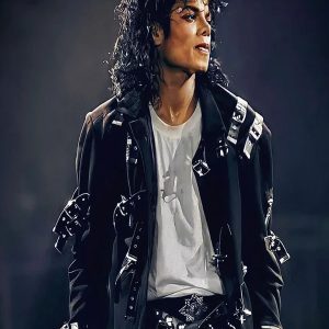 MJ Bad Buckle Leather Jacket