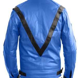 MJ Blue Leather Jacket