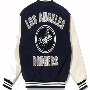 LA Dodgers Navy Varsity Baseball Jacket