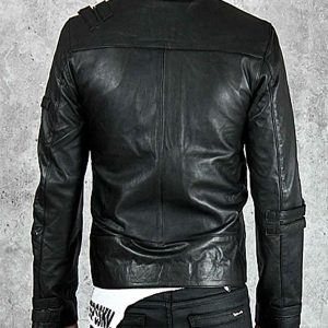 Authentic-Style Michael Jackson Bad Black Leather Costume Jacket
