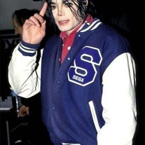 Retro Michael Jackson Sonic The Hedgehog Leterman Jacket