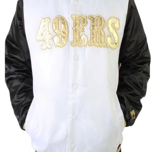 49ers Gold Patch Bomber Jacket