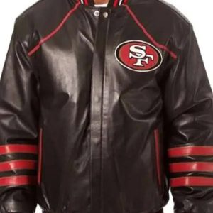 San Francisco 49ers Brown Leather Jacket