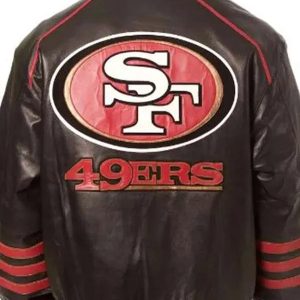San Francisco 49ers Brown Bomber Leather Jacket