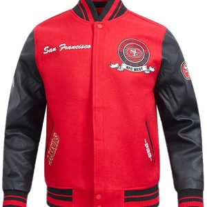 San Francisco 49ers Team Badge Varsity Jacket