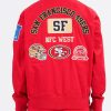 San Francisco 49ers Area Code Red Satin Jacket