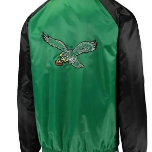 Stylish Philadelphia Eagles Satin Game Day Jacket