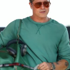 F1 The Movie Brad Pitt Green Sweatshirt