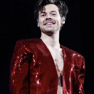 Harry Styles Brit Awards 2023 Red Jacket