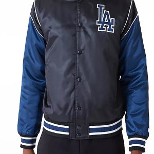 LA Dodgers Navy and Blue Satin Jacket