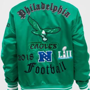Philadelphia Eagles Old English Classic Satin Jacket