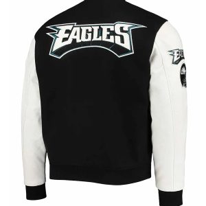 Philly Eagles Black White Jacket