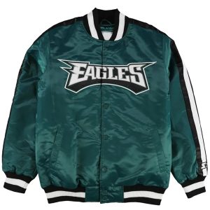 Eagles Black Wool Letterman Jacket