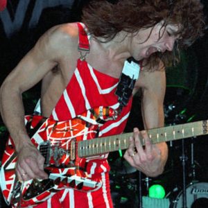 Eddie Van Halen Striped Jumpsuit
