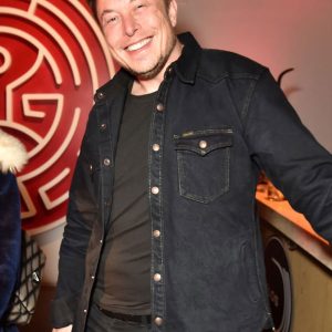 Elon Musk Black Denim Jacket