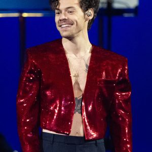 Harry Styles Brit Awards Red Jacket
